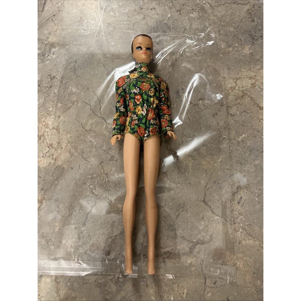 Barbie Midge 1960s Without Wig Brown Head Some Painted Nails